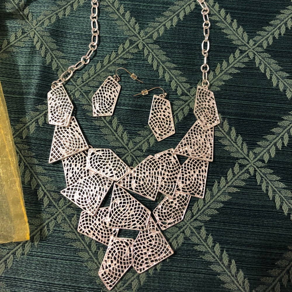 Necklace and earrings